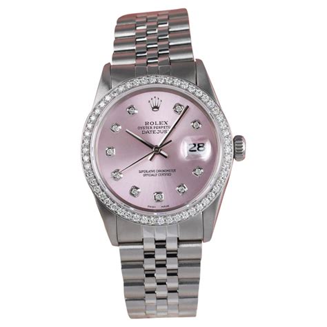 rolex pinky ring watch|rolex 34 datejust pink face.